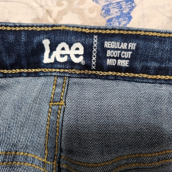Lee Womens Regular Fit Jeans Bootcut Mid Rise, sz 18 - Picture 3 of 7